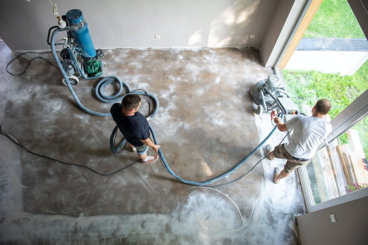 Polyurethane and epoxy flooring.Concrete grinding.