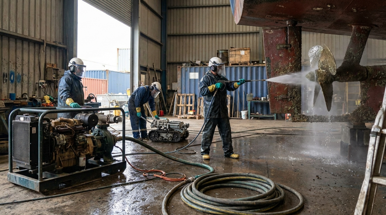high pressure water jetting