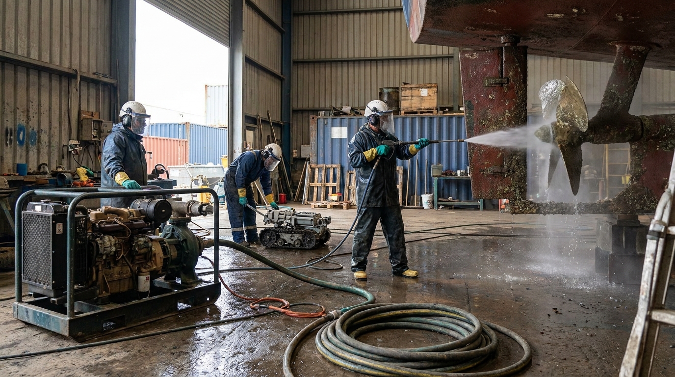 high pressure water jetting