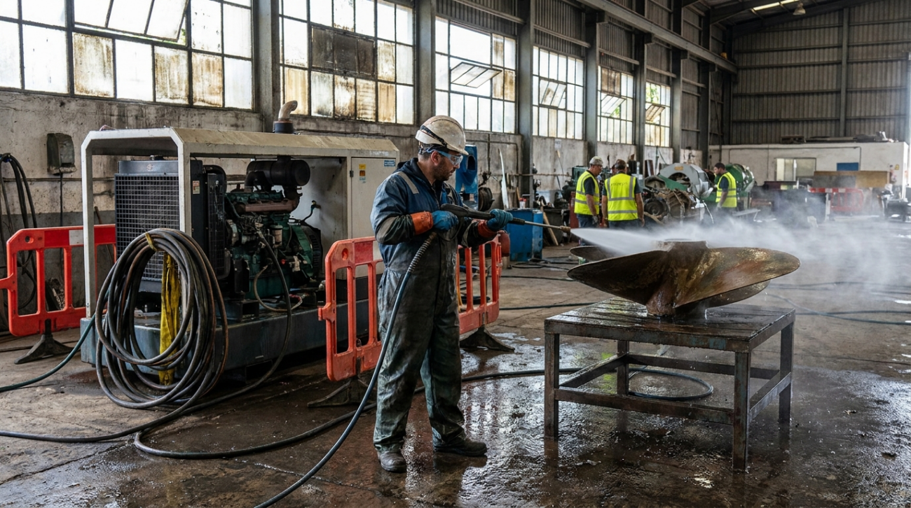 water blasting machine