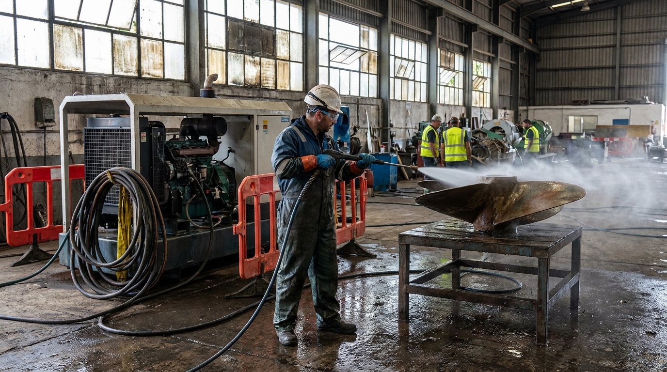 water blasting machine
