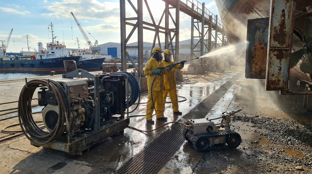 high pressure water jet cleaning equipment