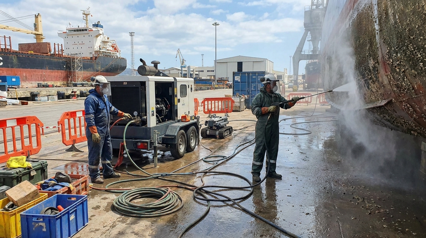 high pressure water blasting services