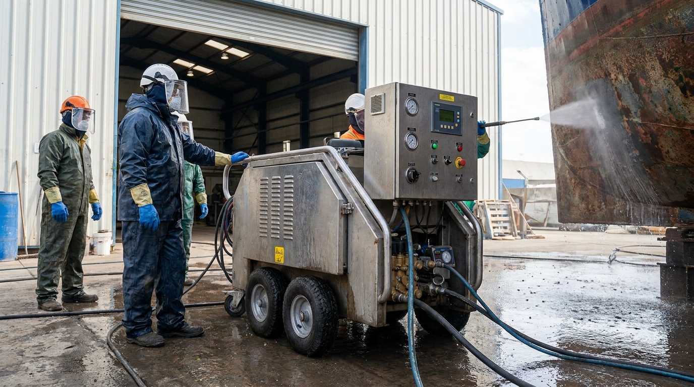 uhp water blasting machine