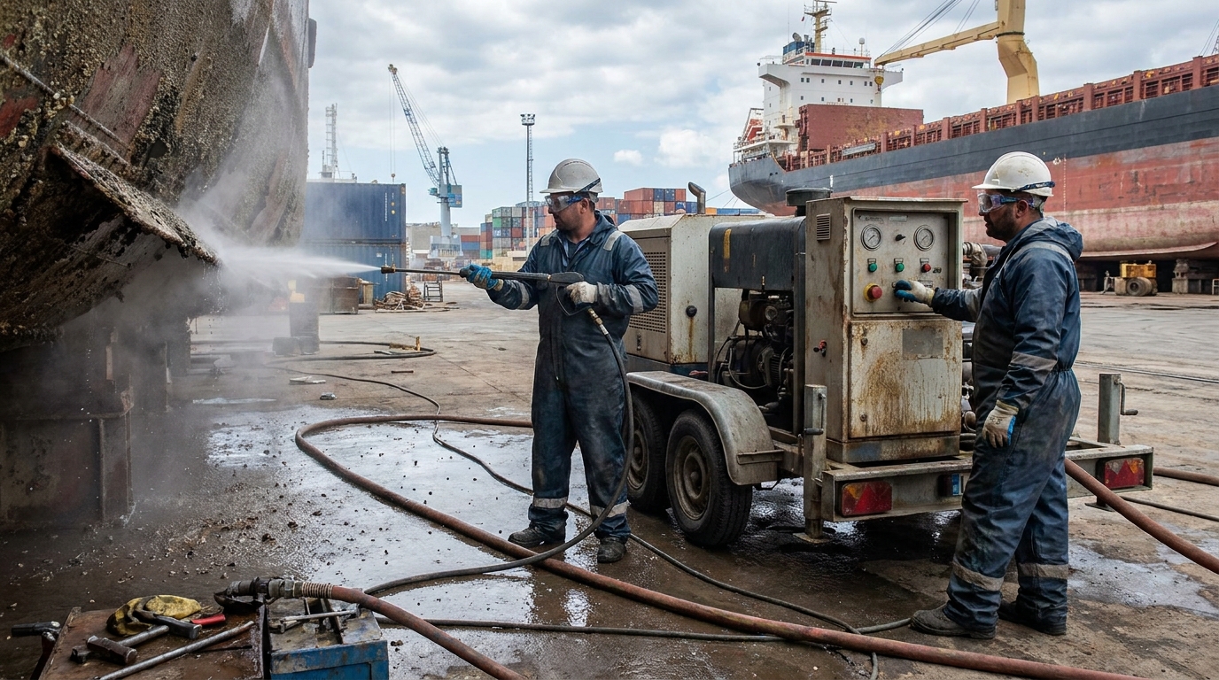 uhp water jetting machine